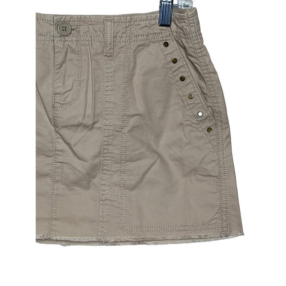 Old Navy Khaki Studded Mini Skirt Womens 4 Casual Summer Fall - Picture 5 of 12
